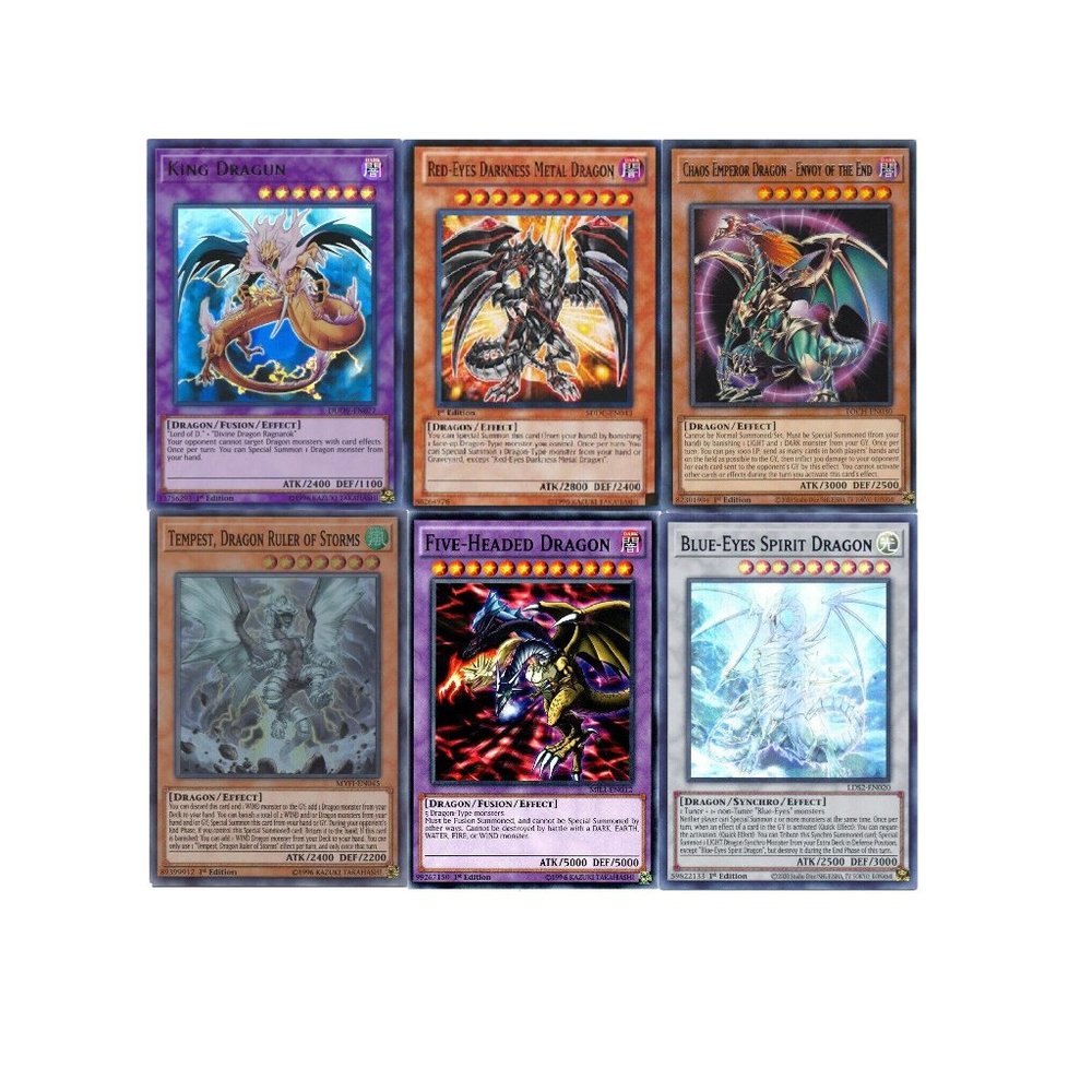 Yugioh King Dragun Tournament Deck - Red-Eyes Darkness - Spirit - 55 Cards